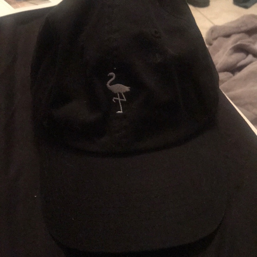 Black flamingo hat from zumiez